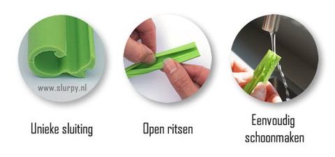 siliconen rietjes sluitsysteem