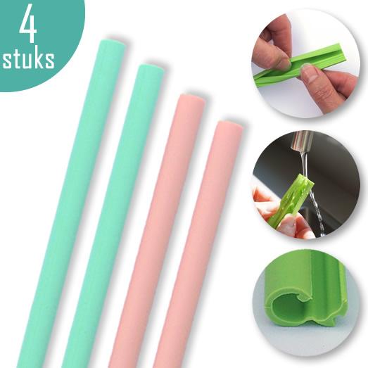 siliconen rietjes blauw roze slurpy